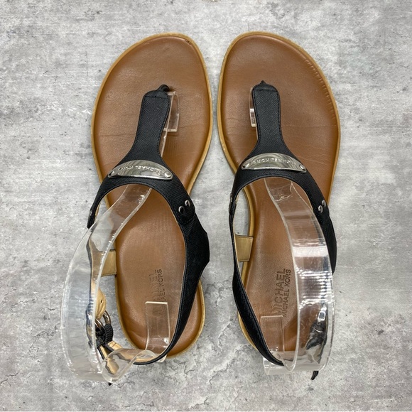 Michael Kors Plate Thong Black Sandals Women’s 7 - Picture 4 of 13